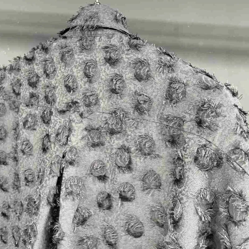 Green Color Fringe Patchwork Shirt