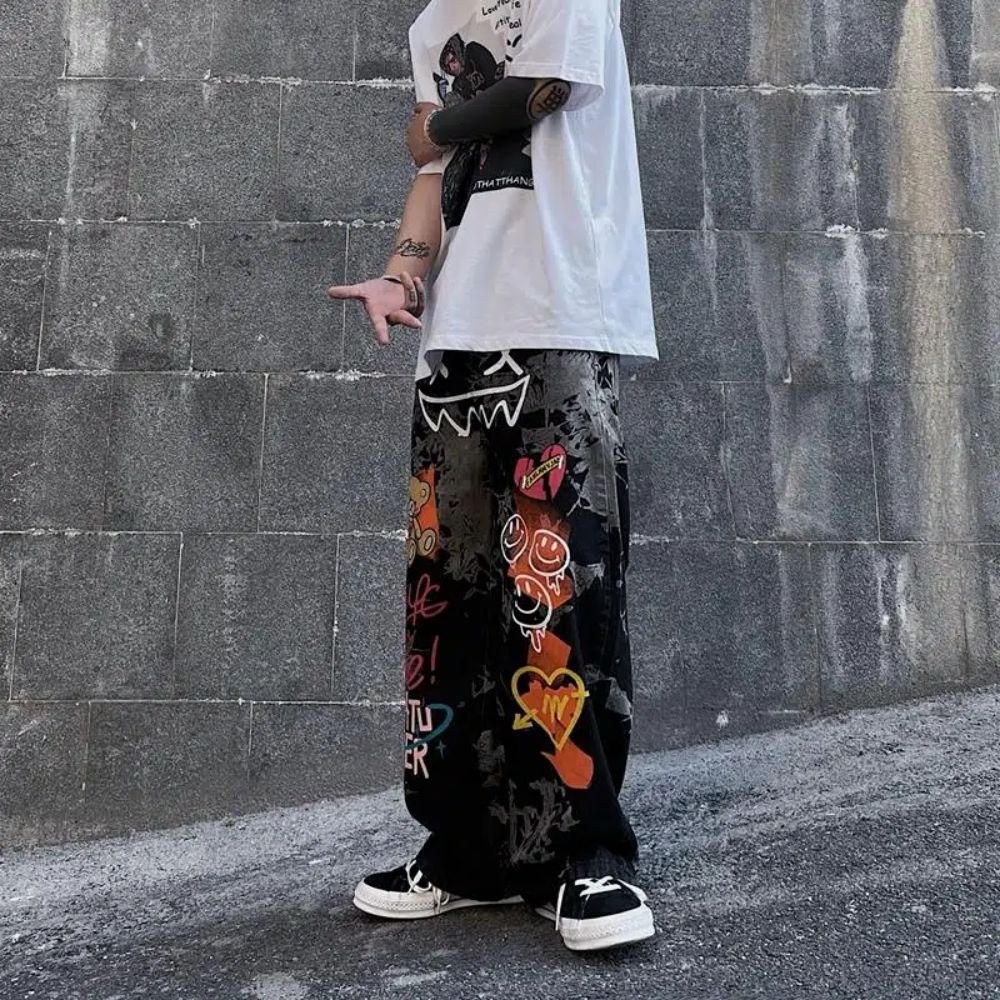 Hip-Hop Style Loose Jeans
