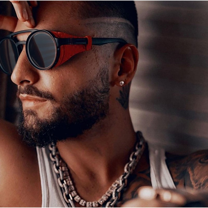 Gafas de sol Steampunk redondas