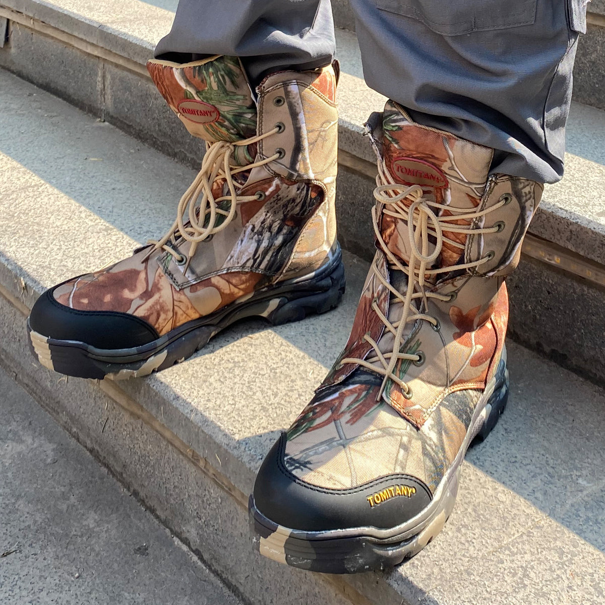 Bottes de combat tactiques en sable vert