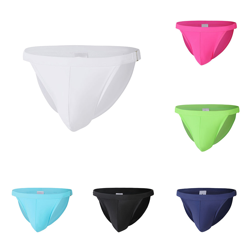 Solid Color Low Waist Brief Underwear