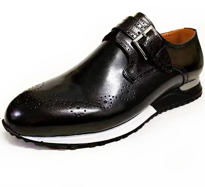 Green Black Fashion Buckle Sport Shoes