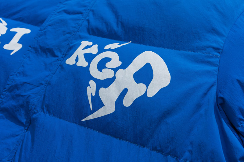 Letter Padded Pocket Hoodie Parka