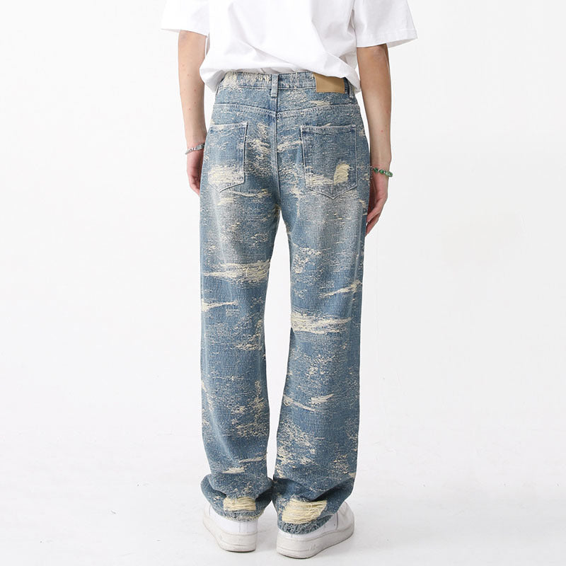 Spring Ripped Denim Jacket Sets