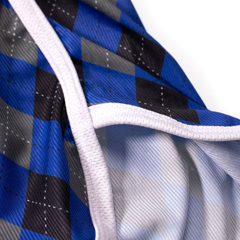 Breathable Plaid Low Waist Polyester Boxer