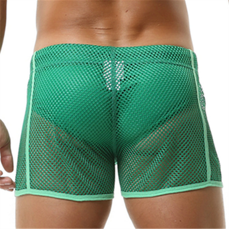 Solid Fishnet Quick Dry Men Short