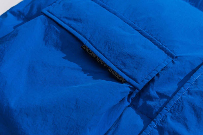 Letter Padded Pocket Hoodie Parka