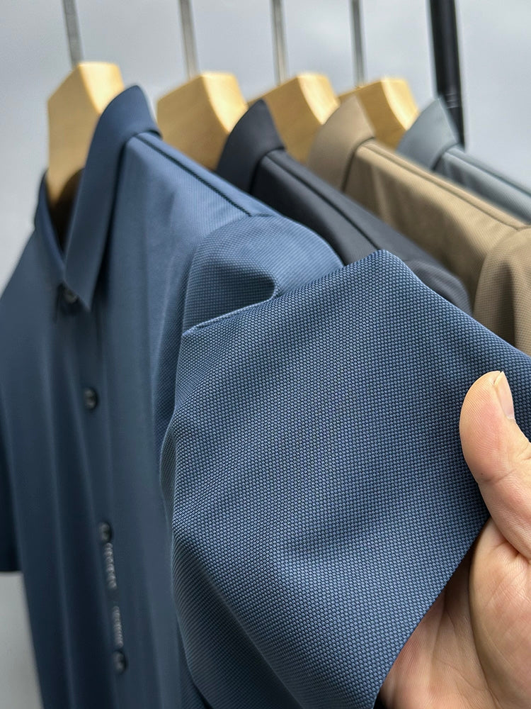 Solid Color with Letter Decor Polo Shirt