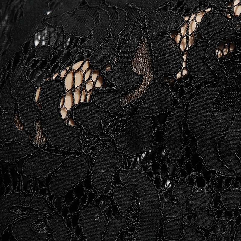 Half Lace Contras Backless Set