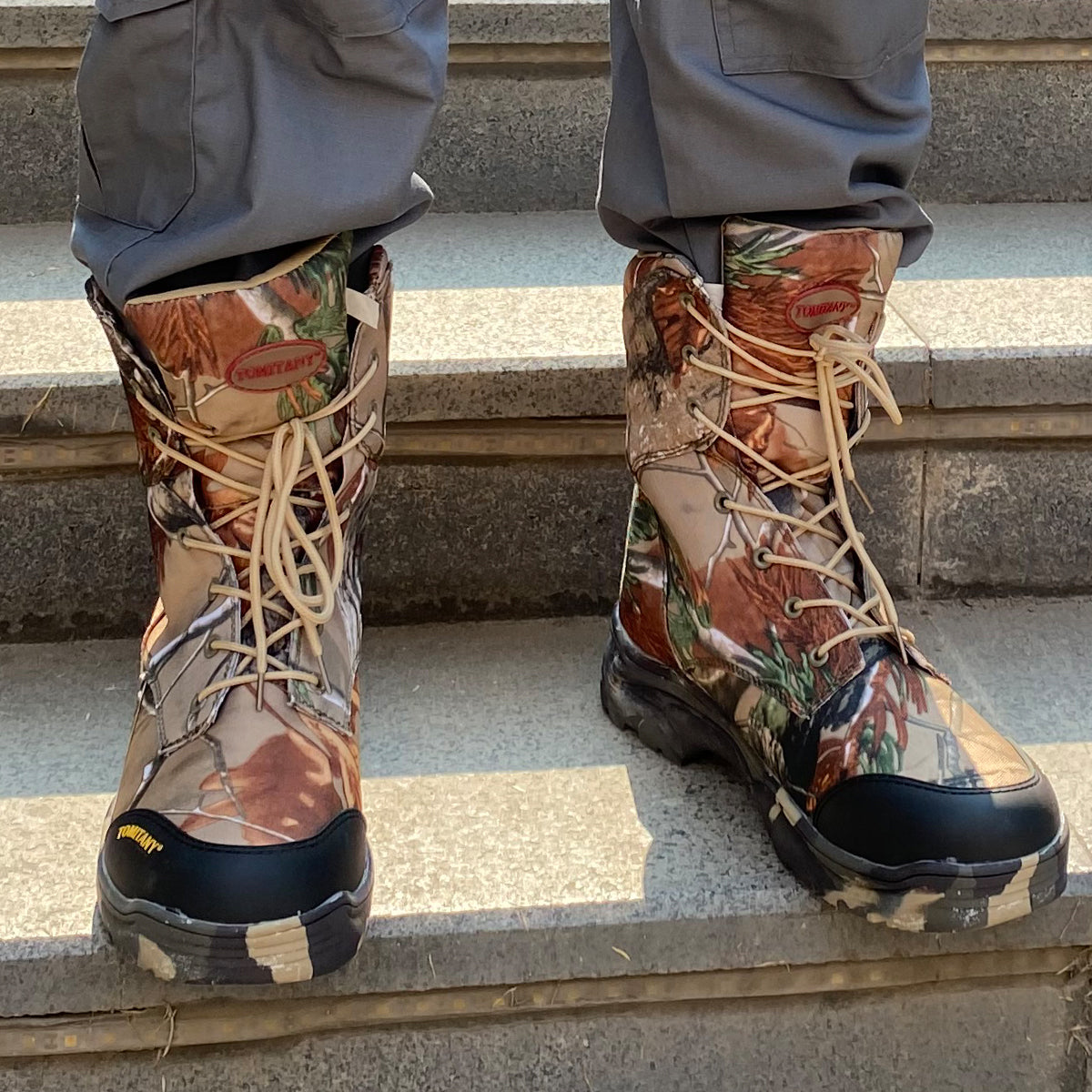 Bottes de combat tactiques en sable vert