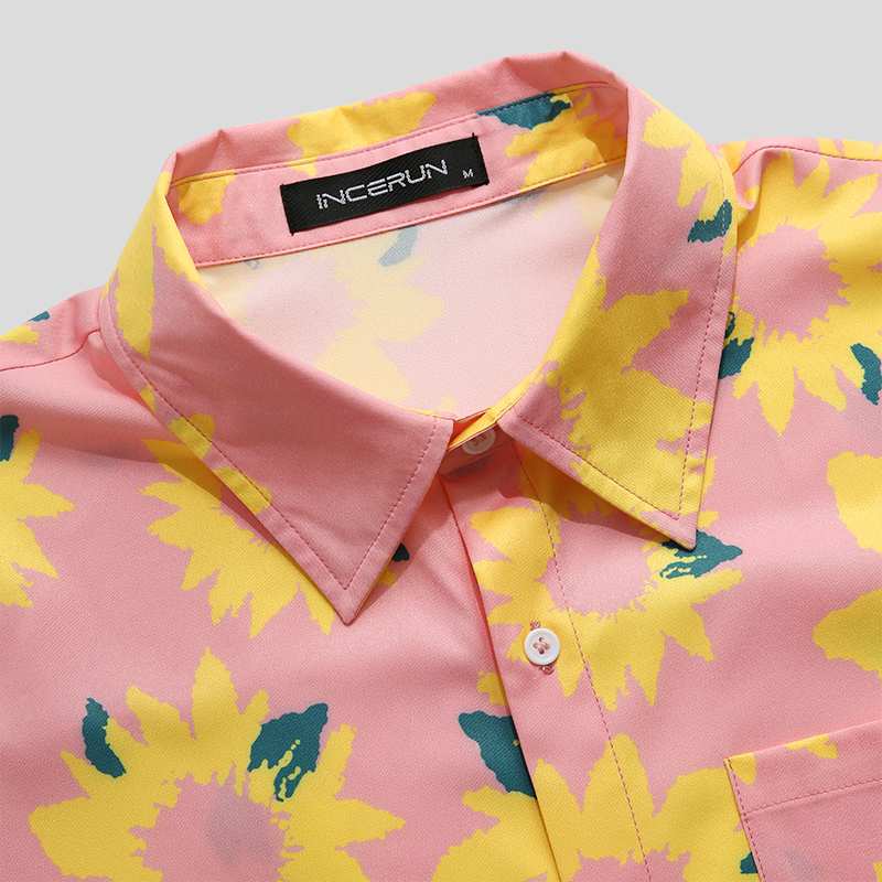 Hawaiian Sunflower Pattern Shirt