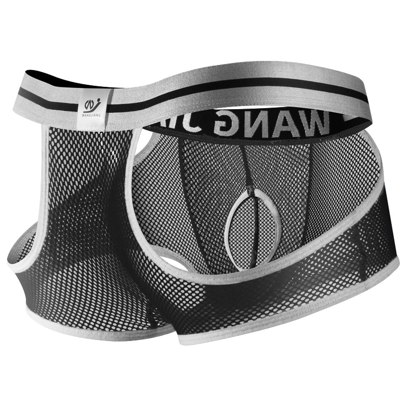 Sexy Transparent Hollow Out Boxer