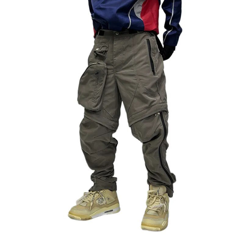 Patchwork Street Baggy Cargo Pants