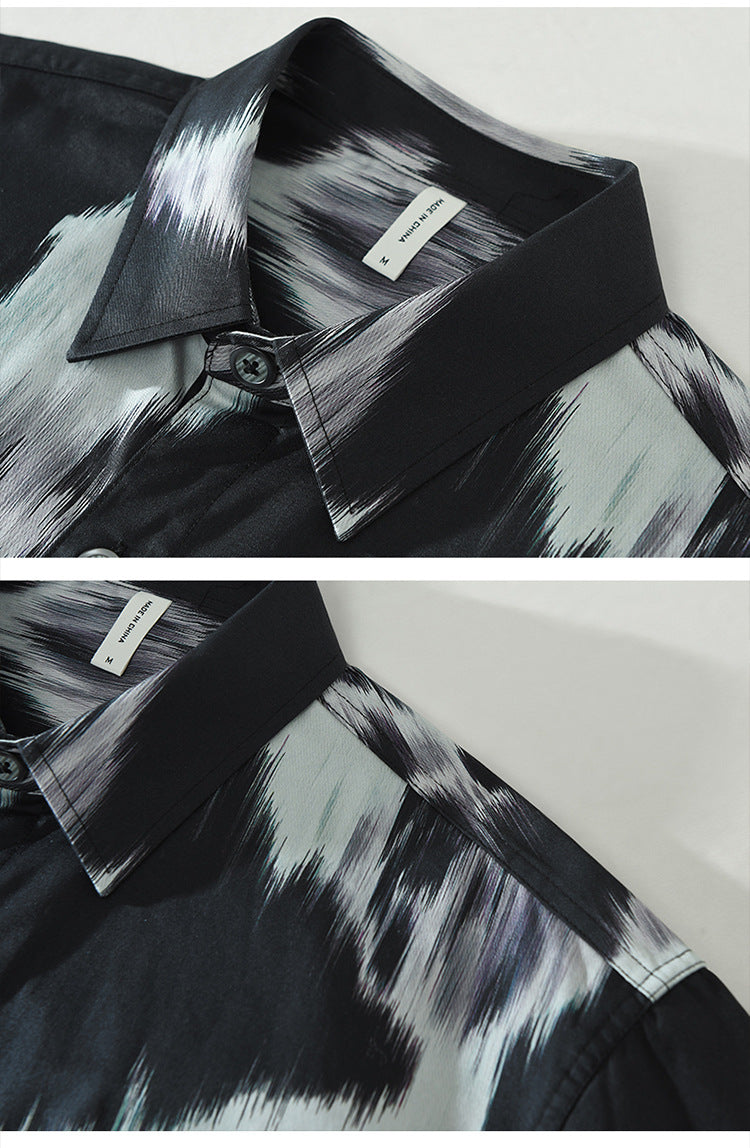 Tie-Dye Printed Pattern Cotton Shirt