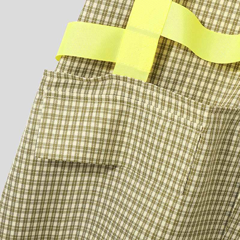 Hollow Out Plaid Polyester Blazer