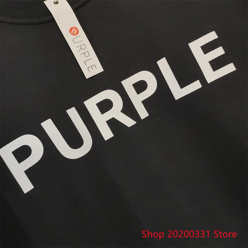 Cotton Letter Printed O-Neck Sweater