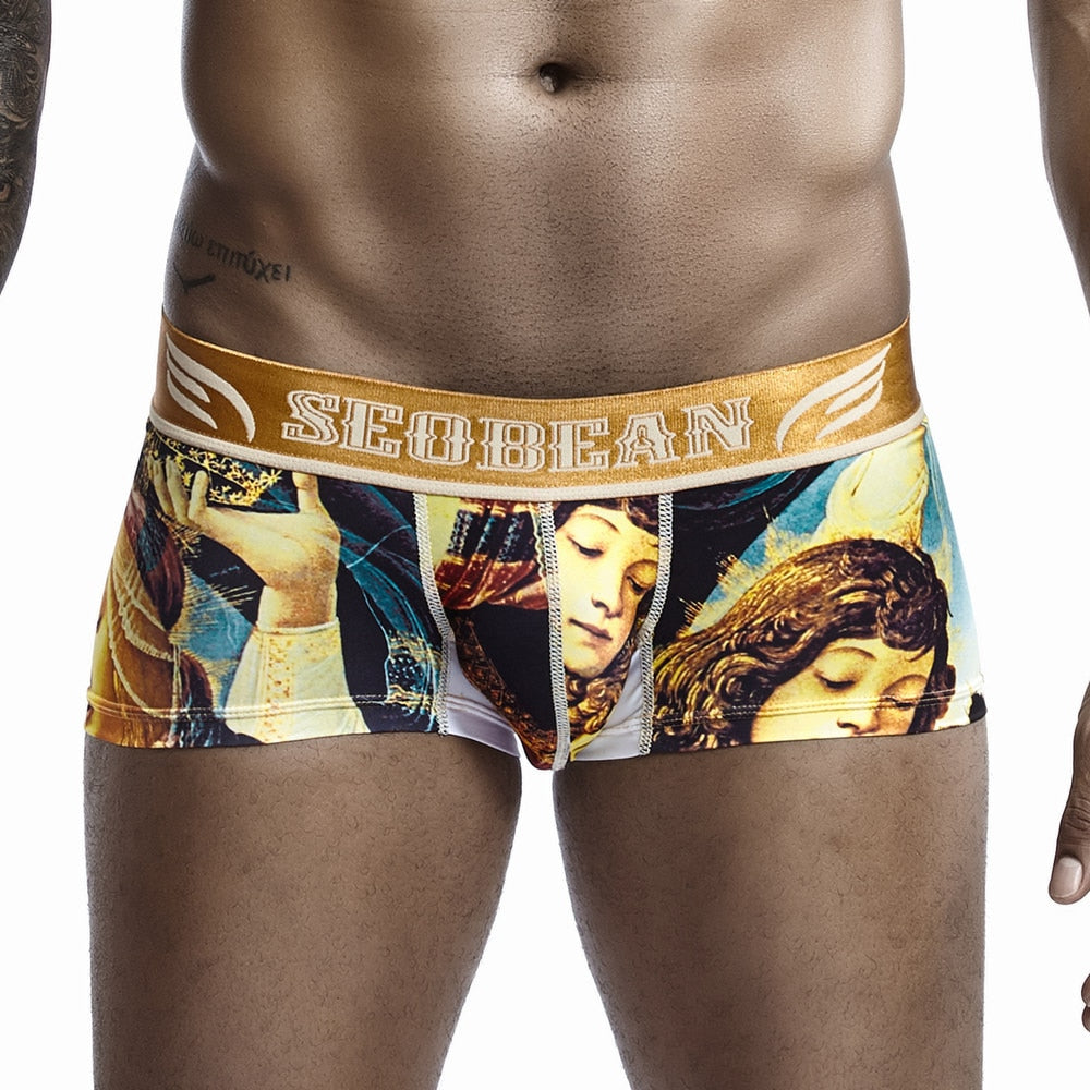 Tiger Stripe Style Low Waist Boxers