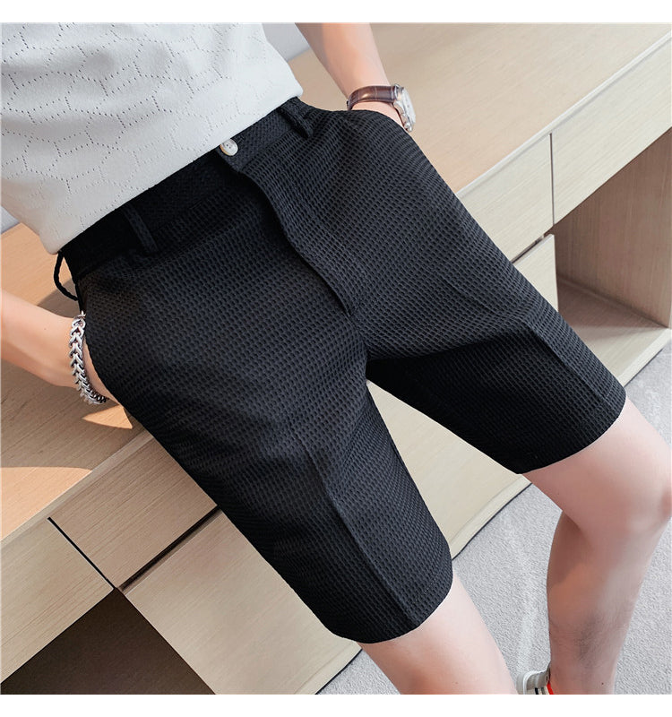 Summer Knee Length Mid-Waist Shorts