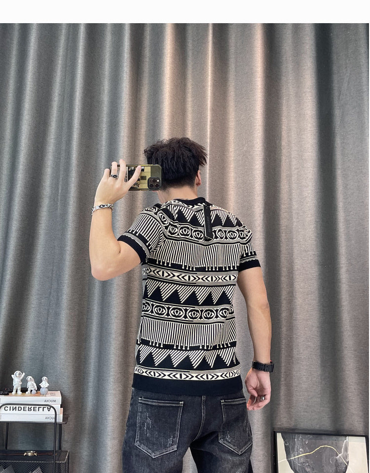 Tribal Pattern Short Sleeves T-Shirt