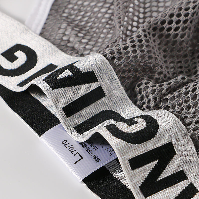 Sexy Transparent Hollow Out Boxer