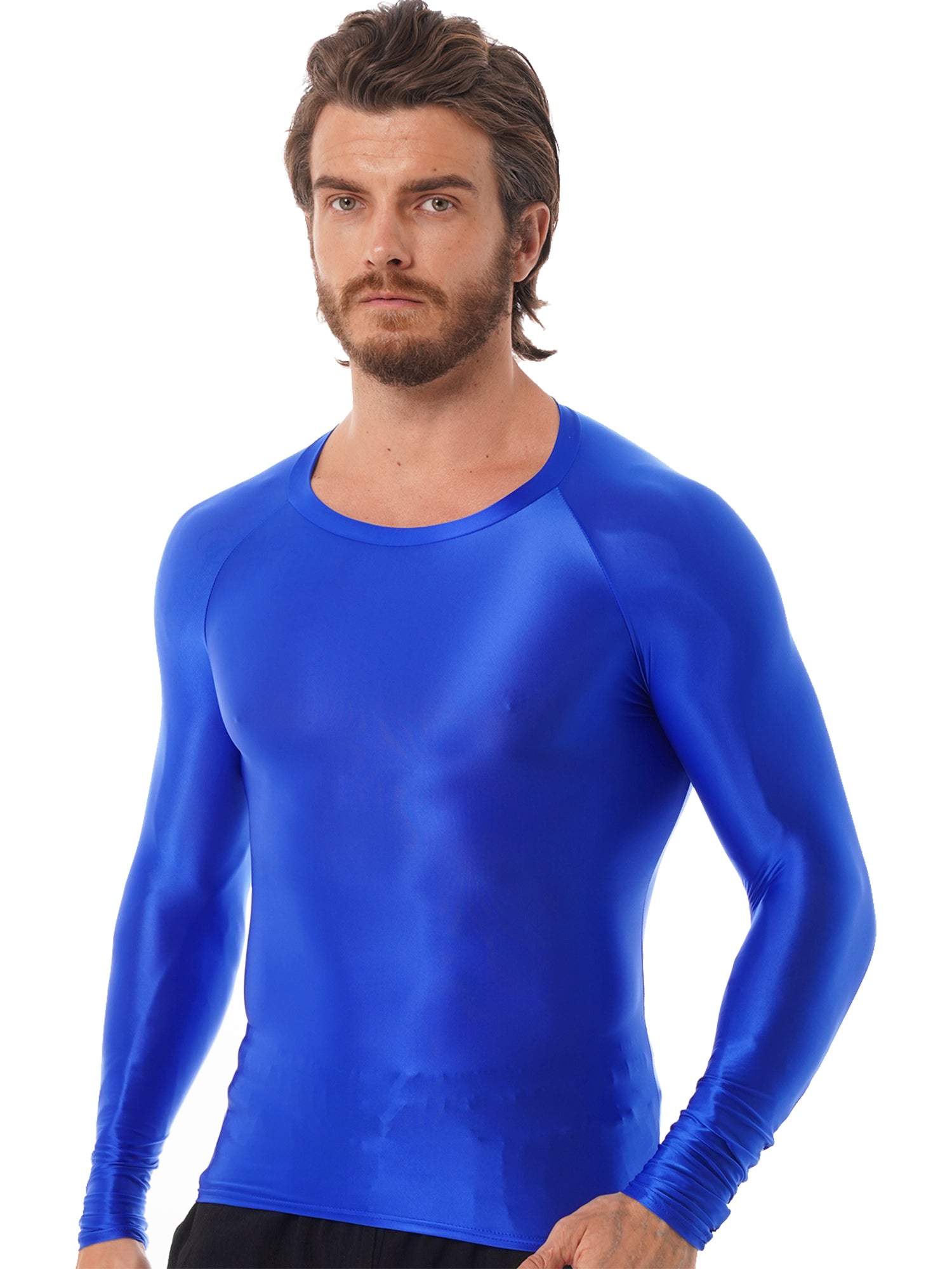 See Through O-Neck Long Sleeve T-Shirt