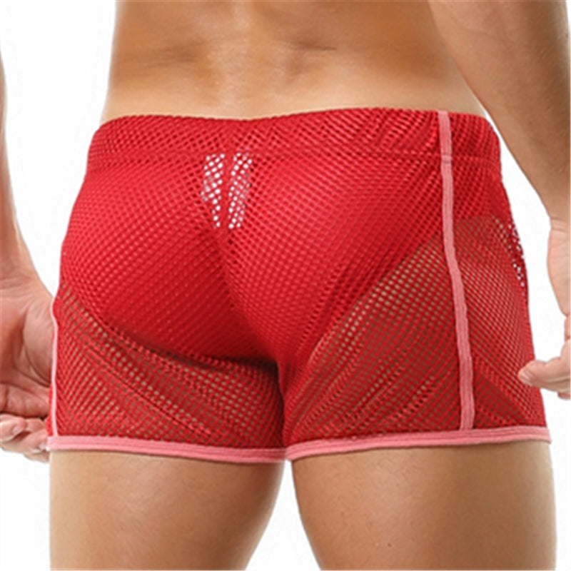 Solid Fishnet Quick Dry Men Short