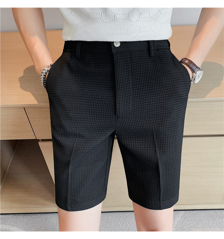 Summer Knee Length Mid-Waist Shorts