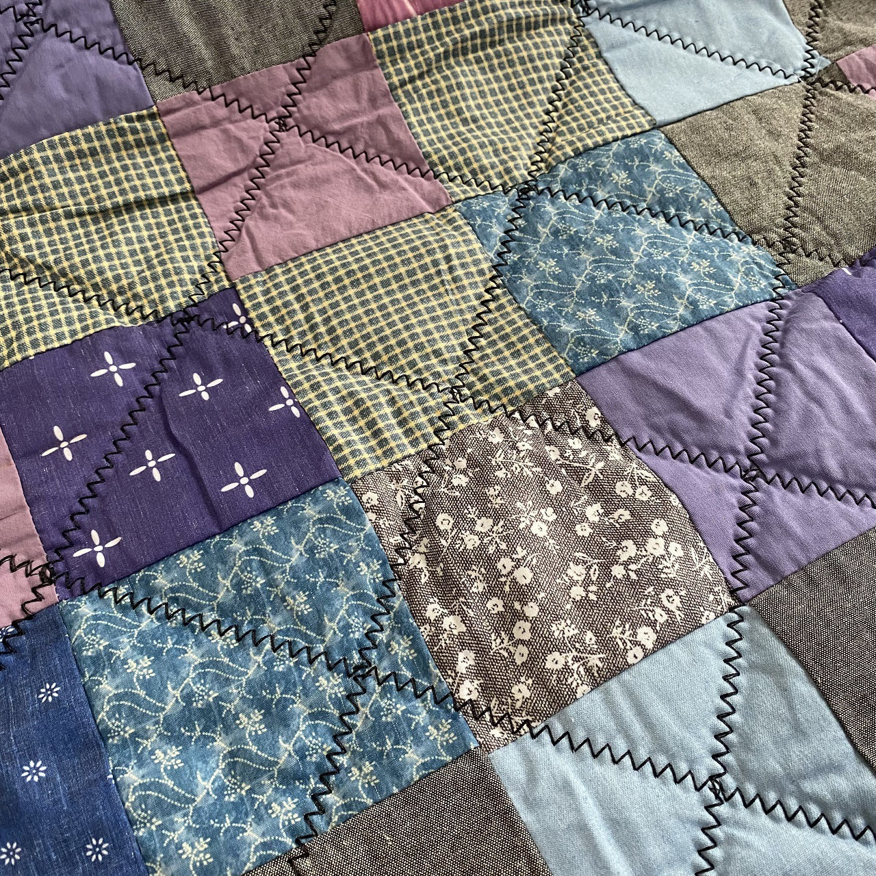 Vintage Back Patchwork Loose Sweater