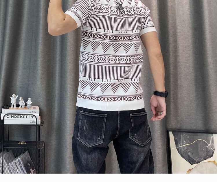 Tribal Pattern Short Sleeves T-Shirt