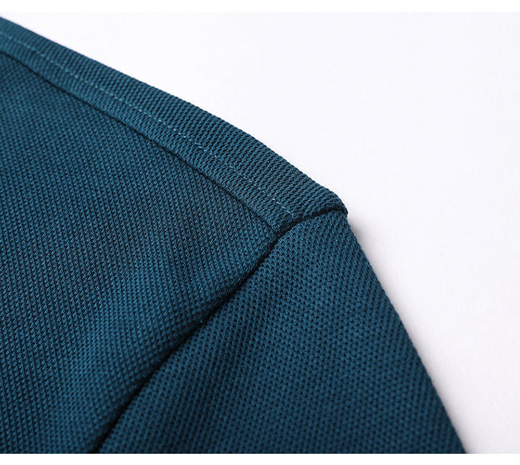 Embroidery Decoration Solid Cotton Polo Shirt