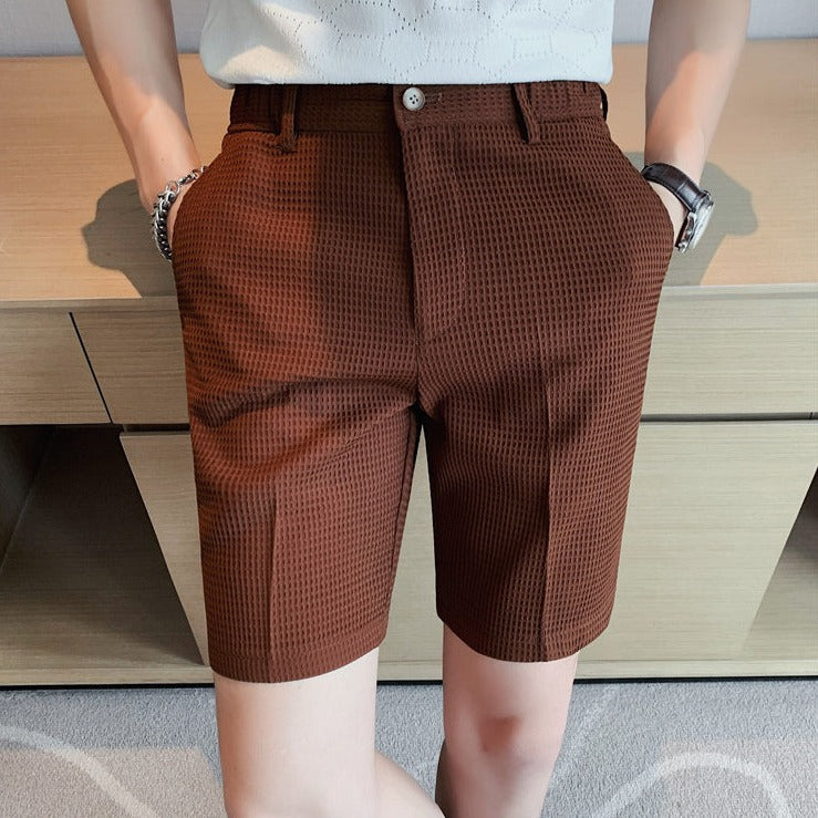 Summer Knee Length Mid-Waist Shorts