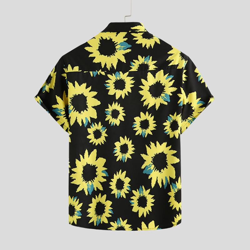 Hawaiian Sunflower Pattern Shirt