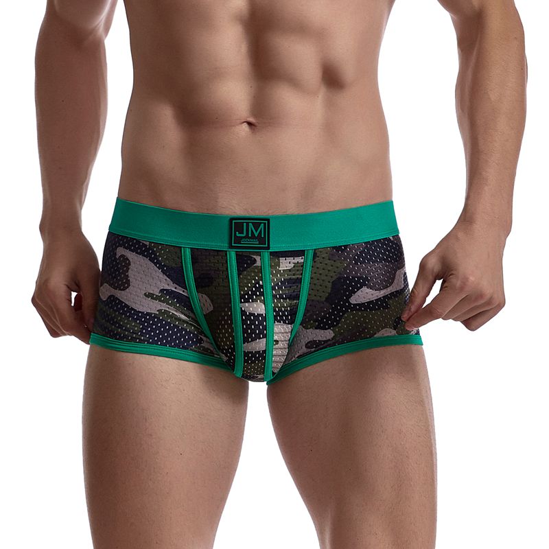 Mesh Camouflage Nylon 6Pcs Boxer
