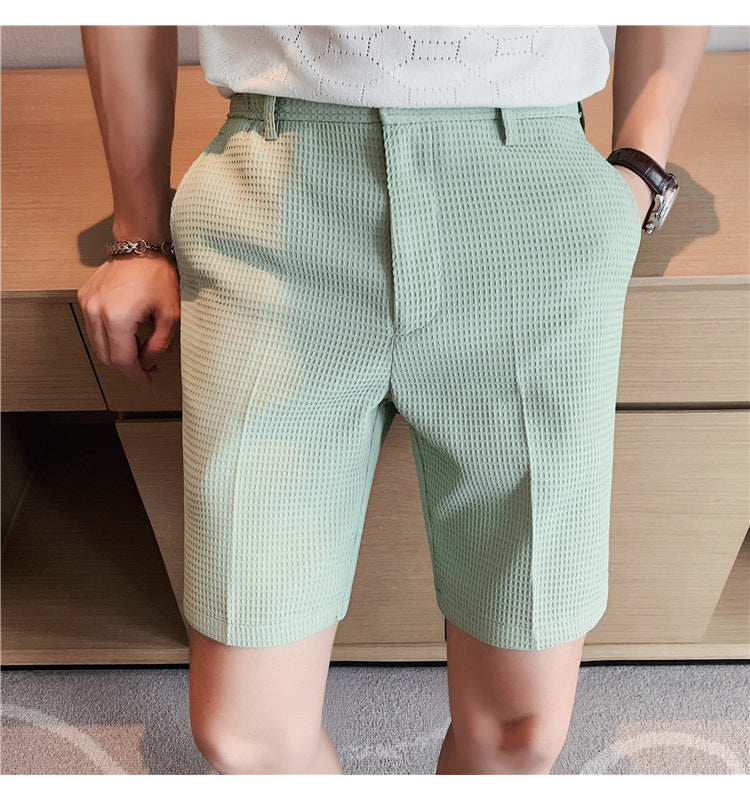 Summer Knee Length Mid-Waist Shorts