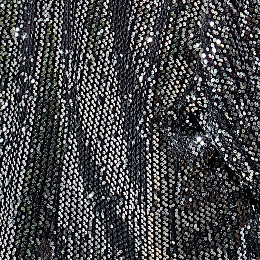 Sequin Blazer Men Casual Outerwear Silver Paillette