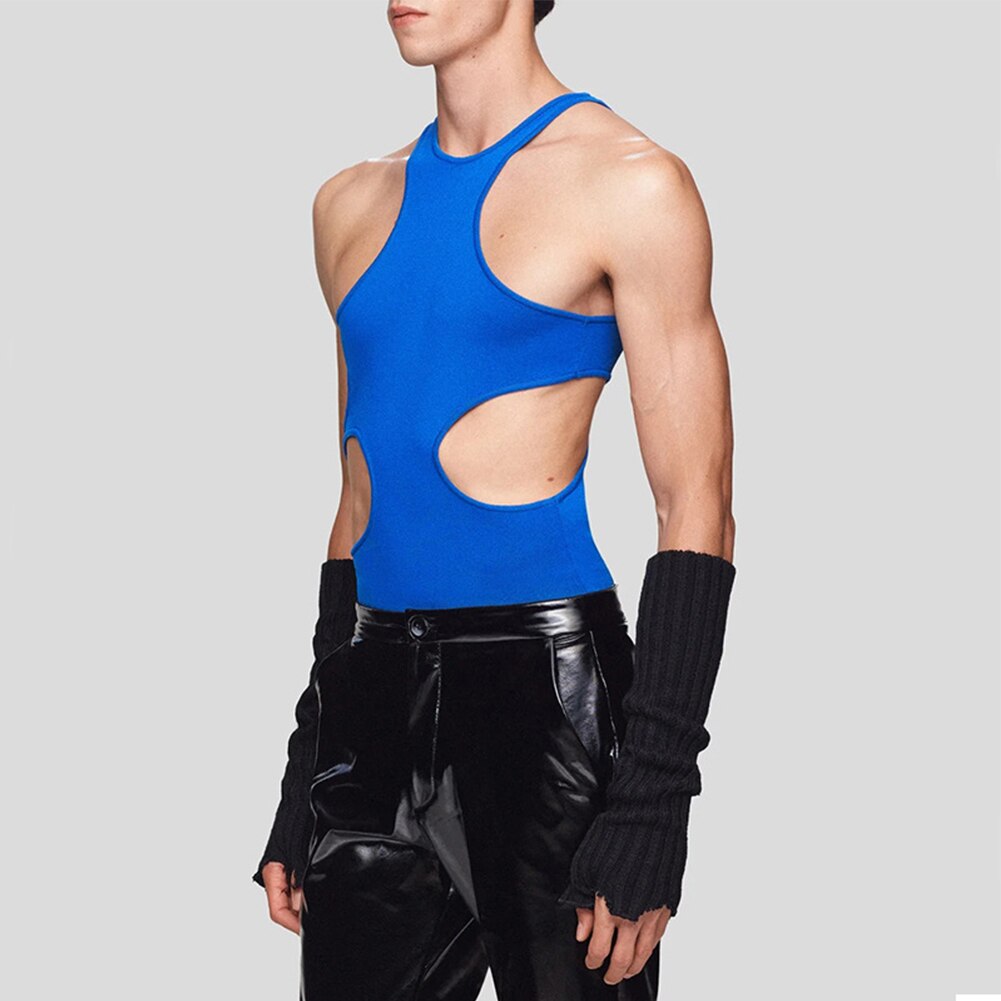 Sexy Solid Hollow Out Tank Top