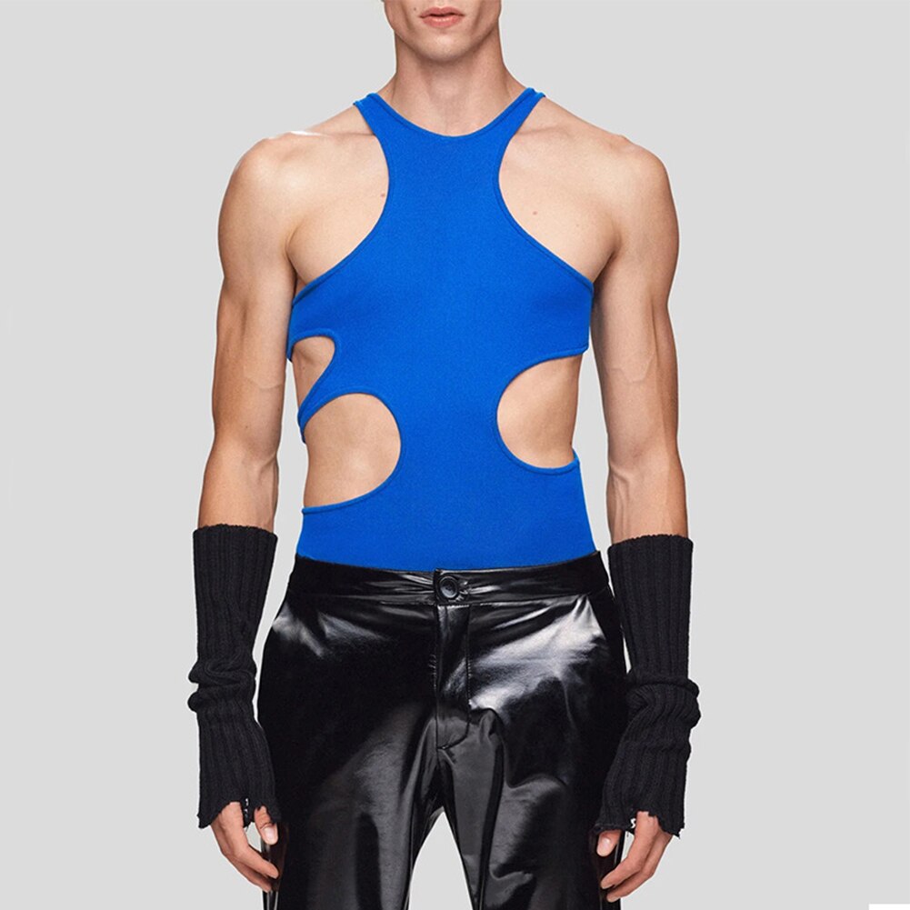 Sexy Solid Hollow Out Tank Top