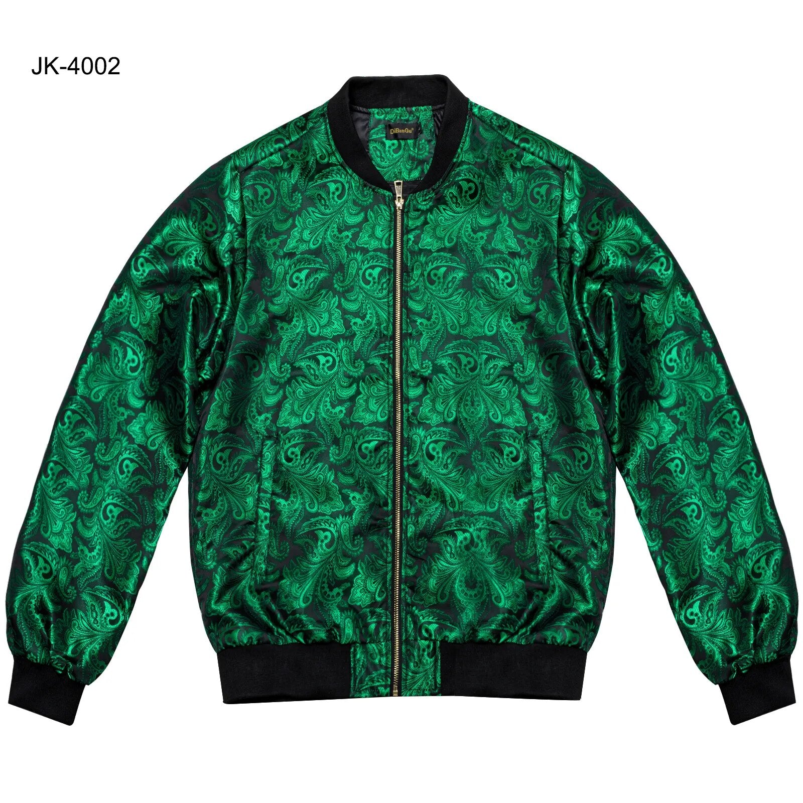 Jacquard Pattern Zipper Jacket