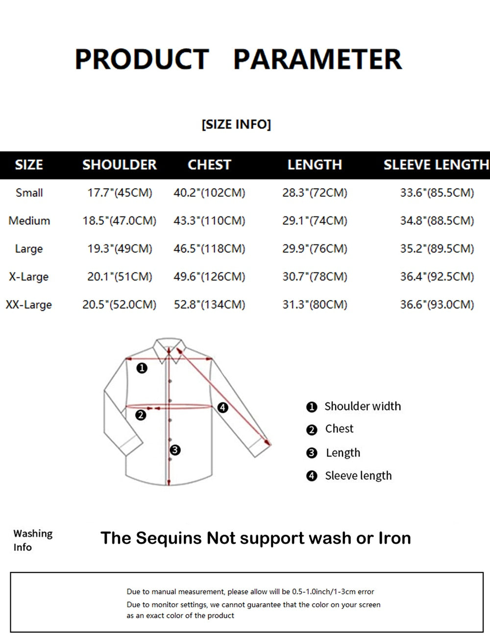 Chemise habillée en soie noire à sequins dorés brillants pour hommes