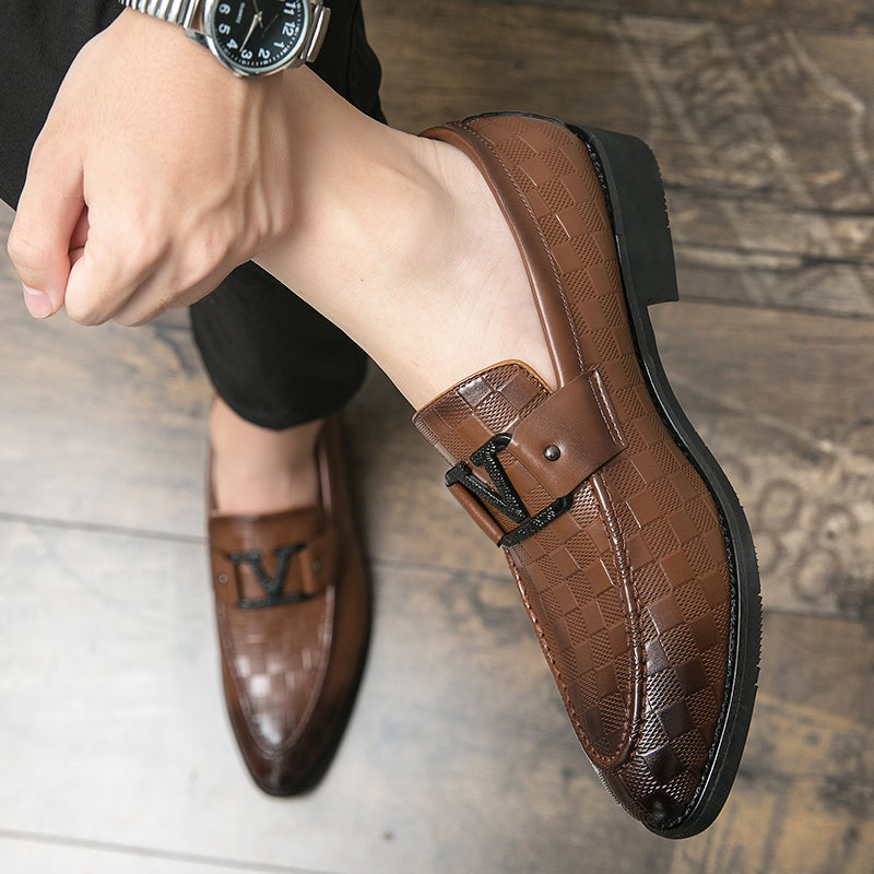 Chaussures mocassins à boucle en V Anyaman dégradées