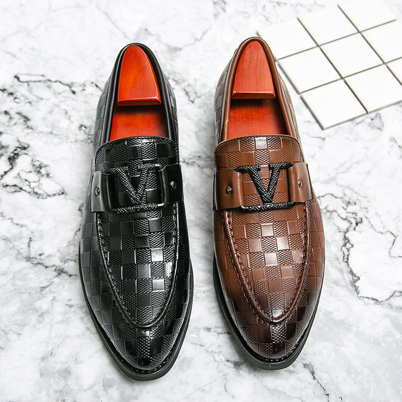 Chaussures mocassins à boucle en V Anyaman dégradées