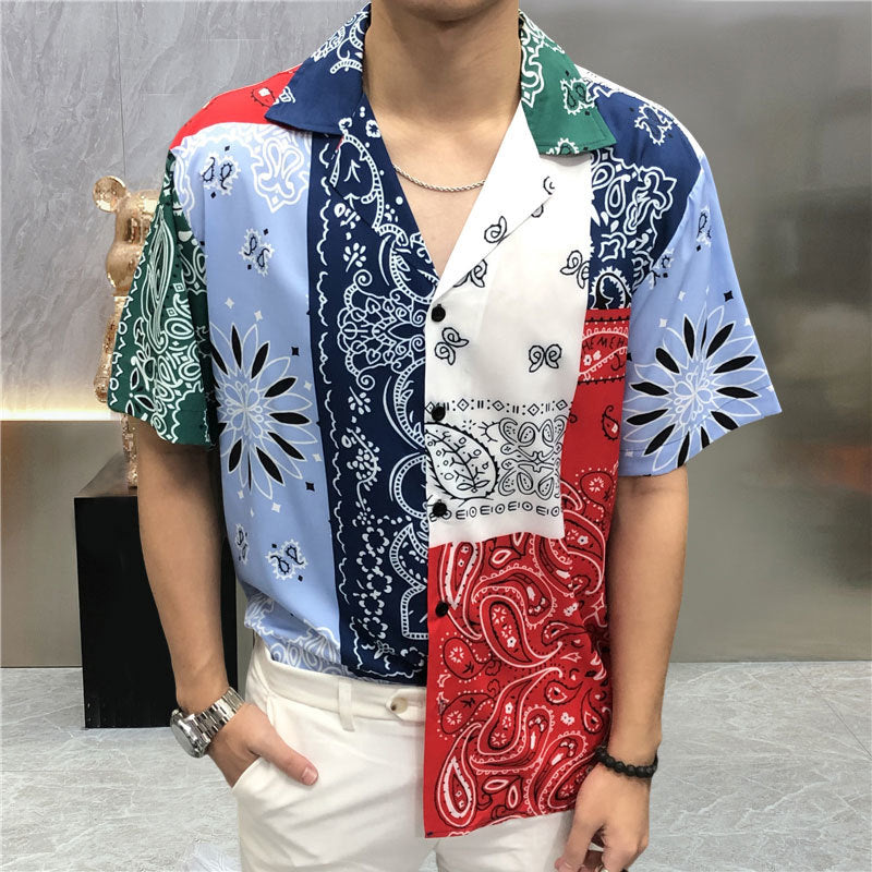 Streetwear Vintage Ethnic Print Shirt