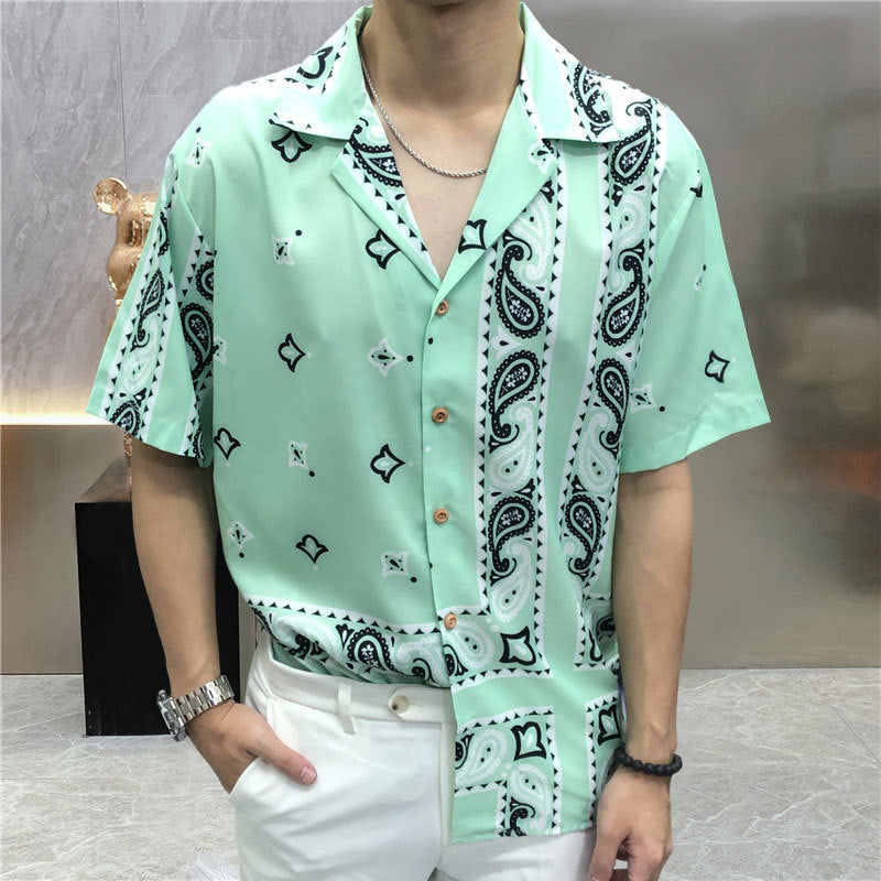 Streetwear Vintage Ethnic Print Shirt