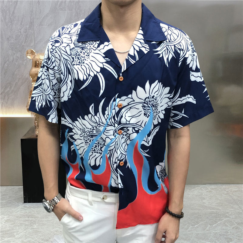 Streetwear Vintage Ethnic Print Shirt