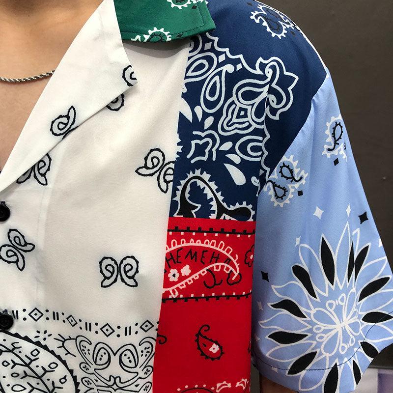 Streetwear Vintage Ethnic Print Shirt