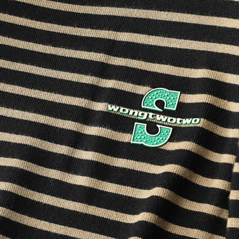 Horizontal Stripe Long Sleeve Sweatshirt