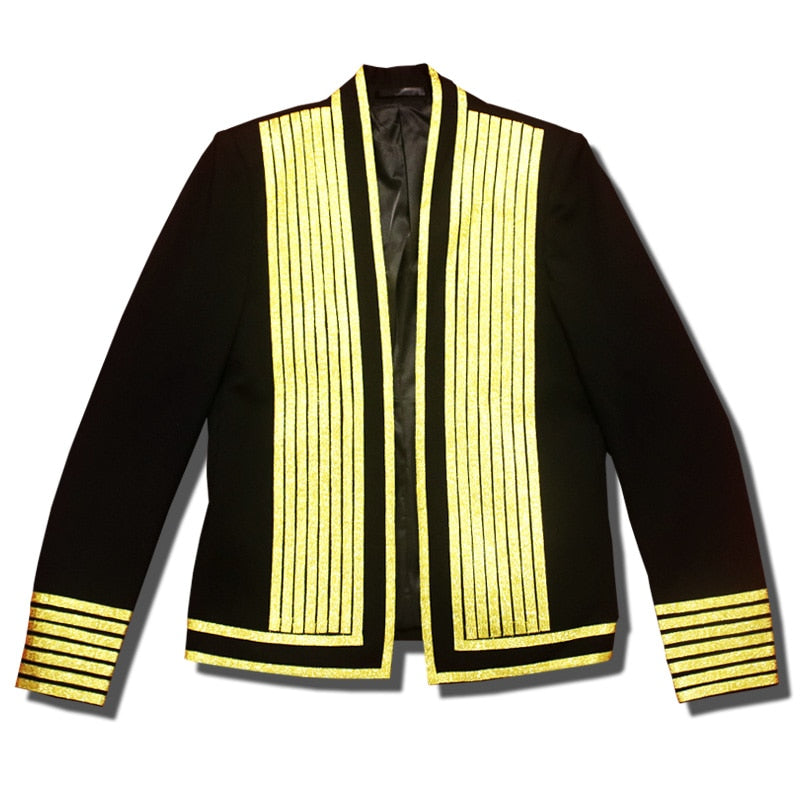 Gold Stripe Clubwear Blazer