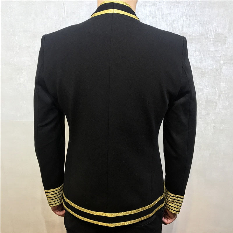 Gold Stripe Clubwear Blazer