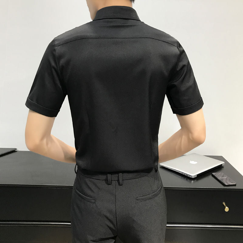 Two-tone Contrast Formal Men Shirt