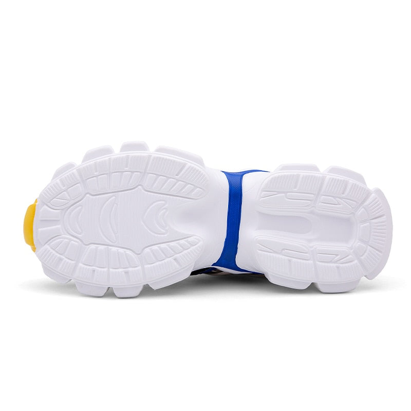 Breathable Color Combination Retro Style Men Sneakers